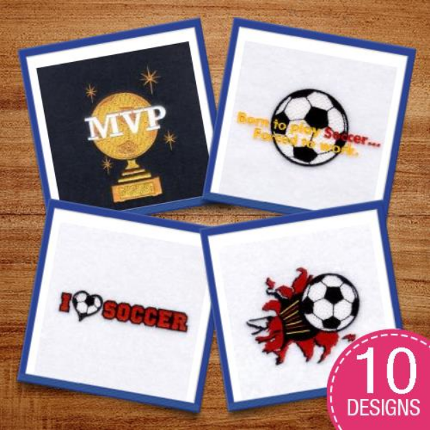 Picture of Soccer Embroidery Design Pack