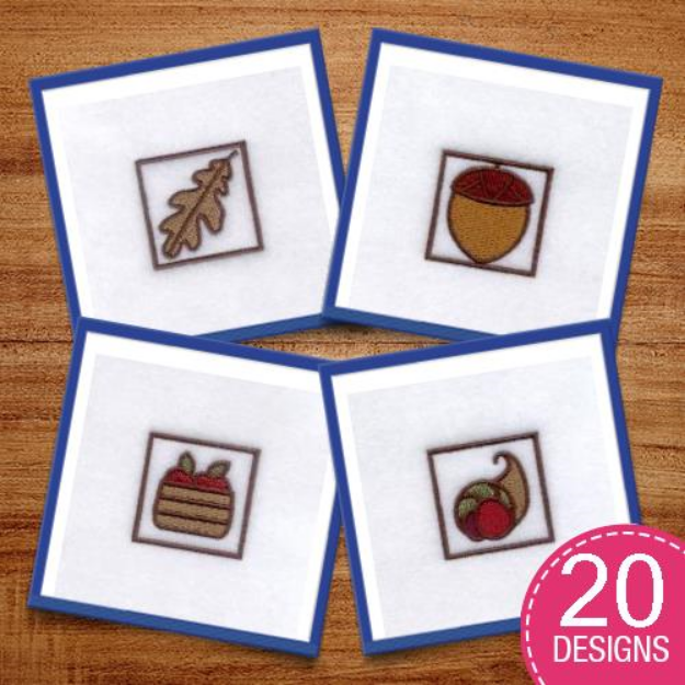 Picture of Thanksgiving Icons Embroidery Design Pack