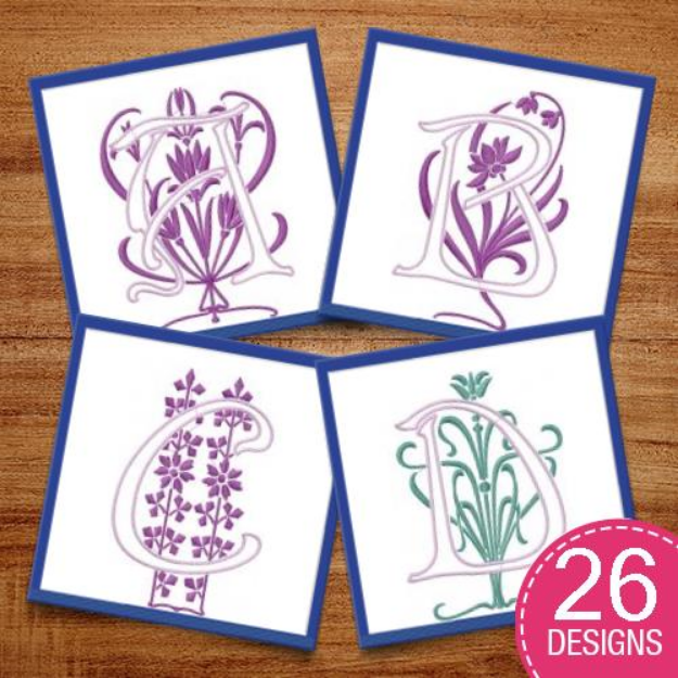 Picture of Monograms 18 Embroidery Design Pack
