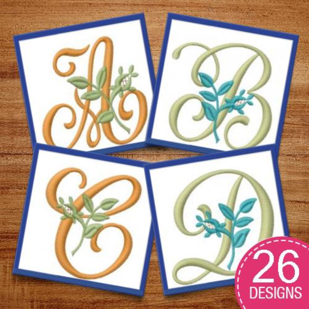Picture of Monograms 24 Embroidery Design Pack