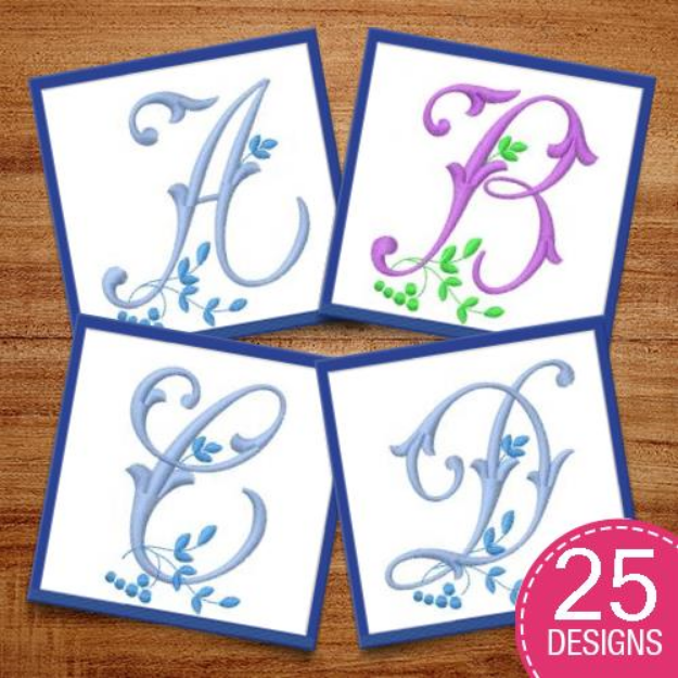 Picture of Monograms 25 Embroidery Design Pack