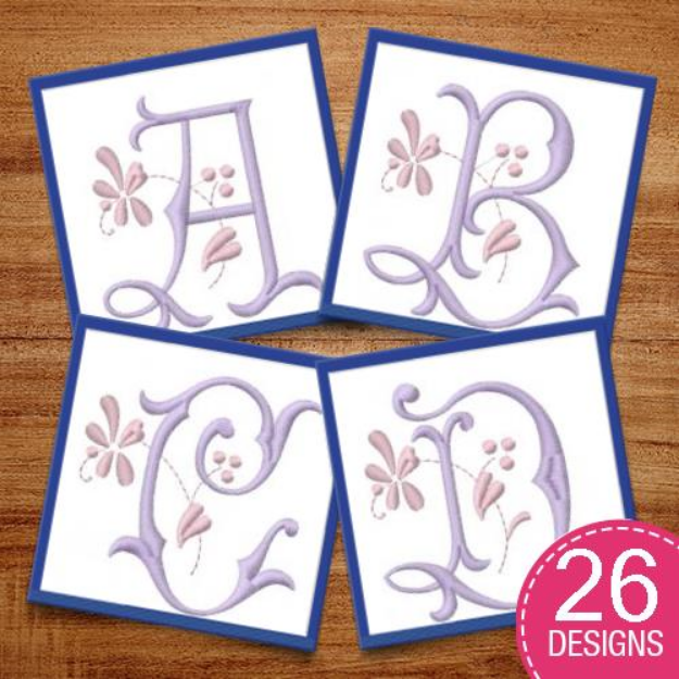 Picture of Monograms 26 Embroidery Design Pack