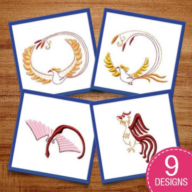 Picture of Fantasy Creatures Embroidery Design Pack