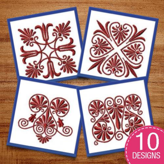 Picture of Ornamental Embellishments Embroidery Design Pack