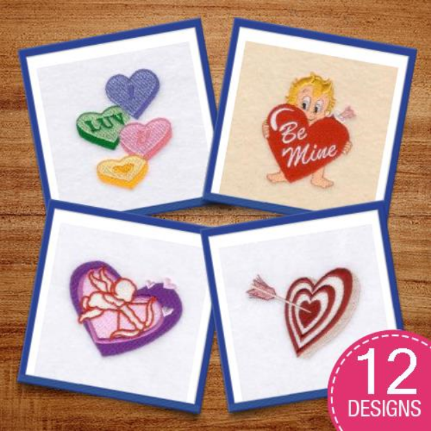 Picture of Valentine Embroidery Design Pack