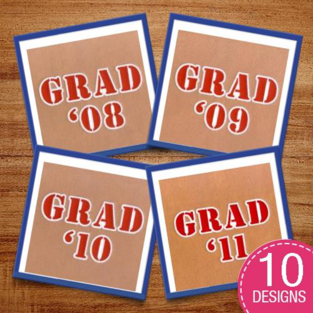 Picture of Grad with Border Embroidery Design Pack