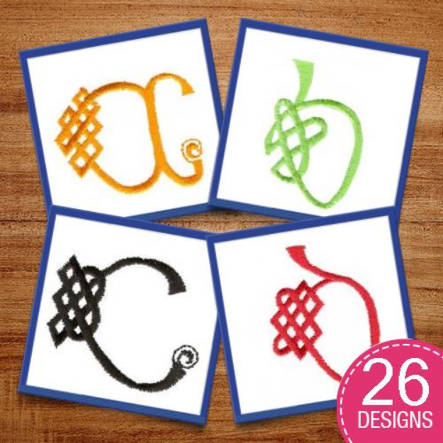 Picture of Celtic Font Embroidery Design Pack