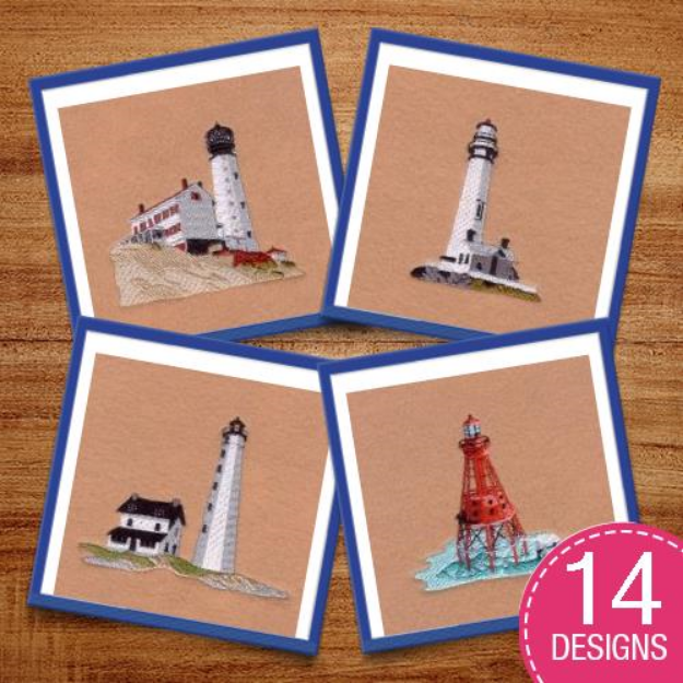 Picture of Lighthouses  Embroidery Design Pack