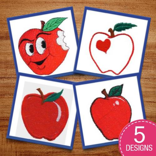 Picture of Apple Package Embroidery Design Pack