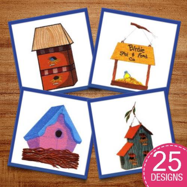 Picture of Birdhouse Package COMBO Embroidery Design Pack