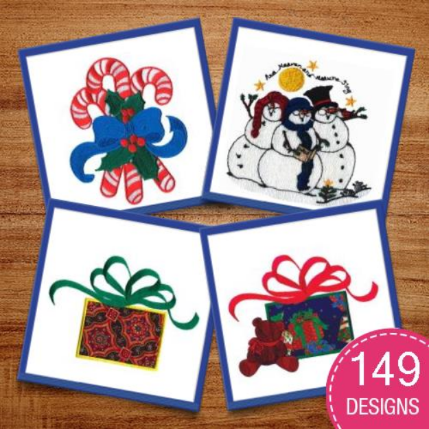 Picture of Christmas Package Combo Embroidery Design Pack