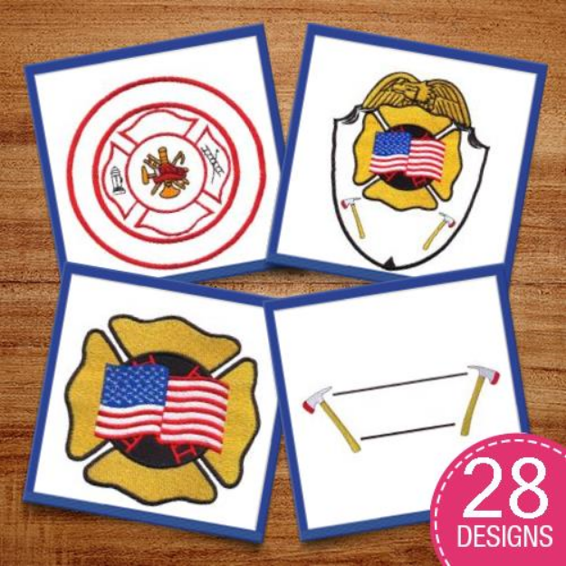 Picture of Fire Package Embroidery Design Pack