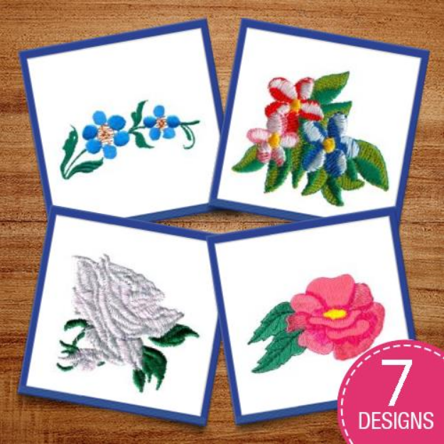 Picture of Flower Package Embroidery Design Pack