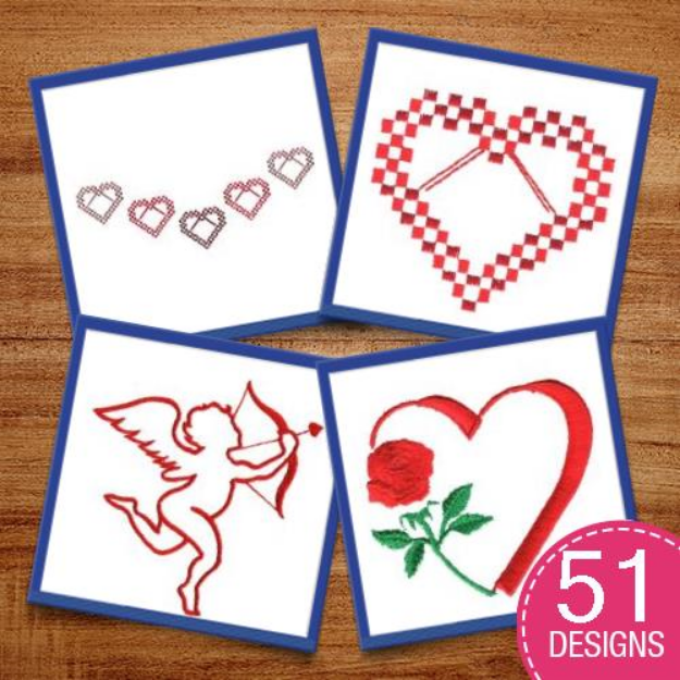 Picture of Love Package Embroidery Design Pack