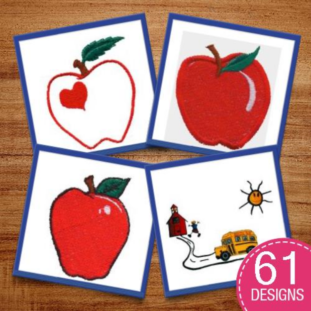 Picture of School Package  Embroidery Design Pack