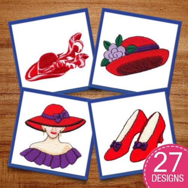 Picture of Seeing Red Package Embroidery Design Pack