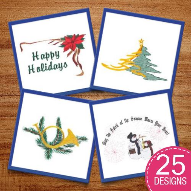 Picture of Christmas Package #1 Embroidery Design Pack