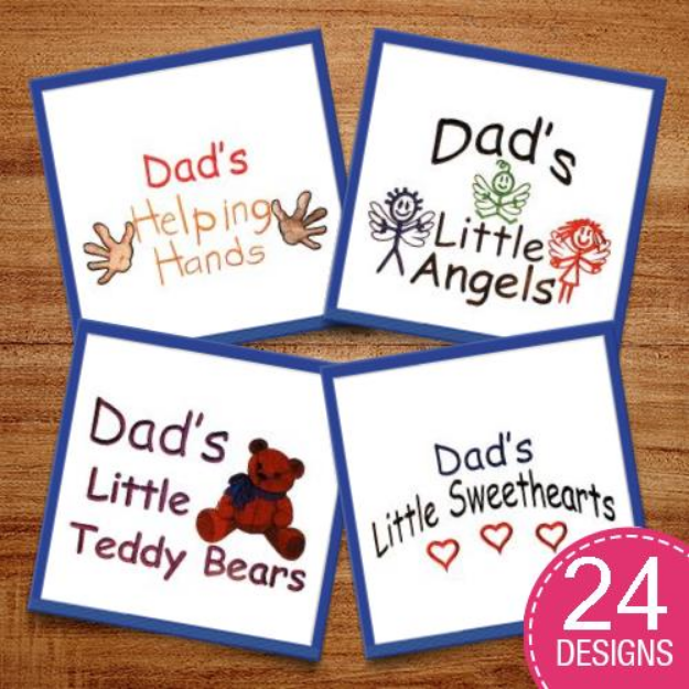 Picture of Dad Package Embroidery Design Pack