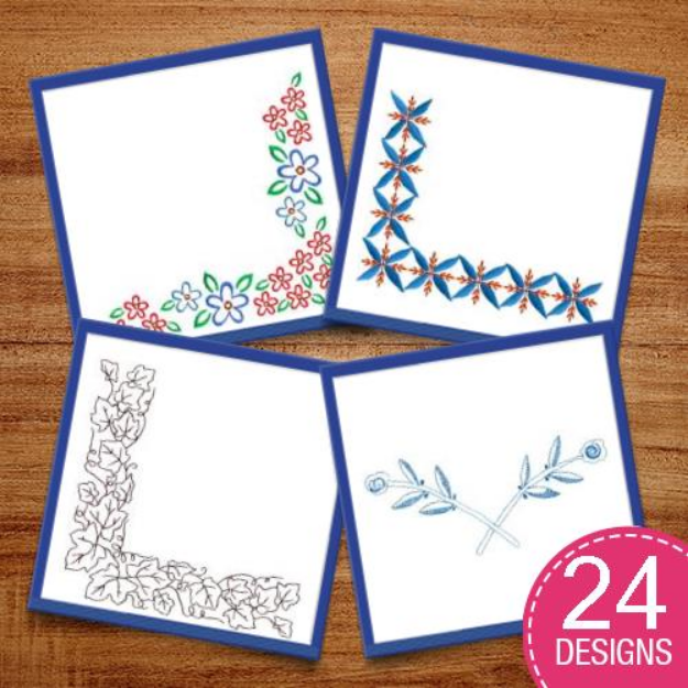 Picture of Corner #1 Package Embroidery Design Pack
