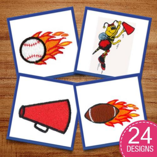 Picture of Sports Package Embroidery Design Pack
