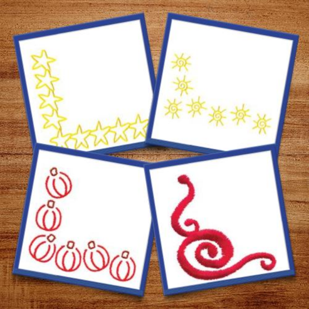 Picture of Corner #2 Package Embroidery Design Pack