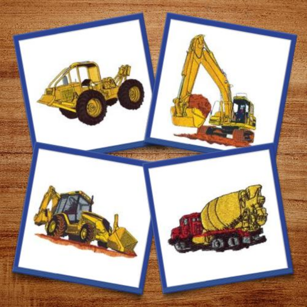 Picture of Construction Package #2 Embroidery Design Pack