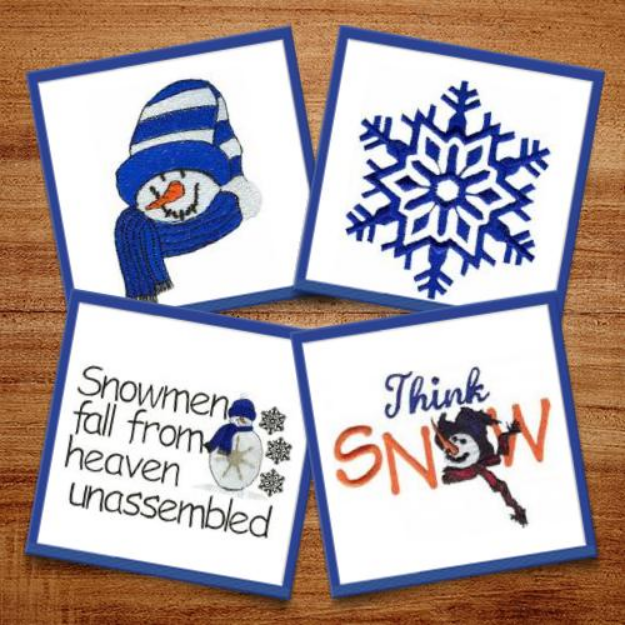 Picture of Snowman Package Combo Embroidery Design Pack
