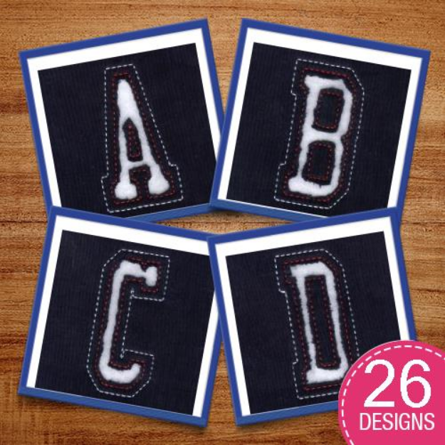 Picture of Cutout Alphabet Embroidery Design Pack