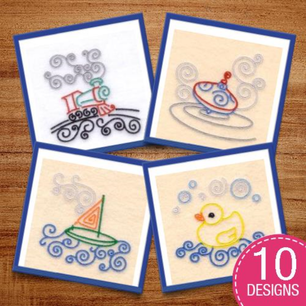 Picture of Toy Swirls Embroidery Design Pack