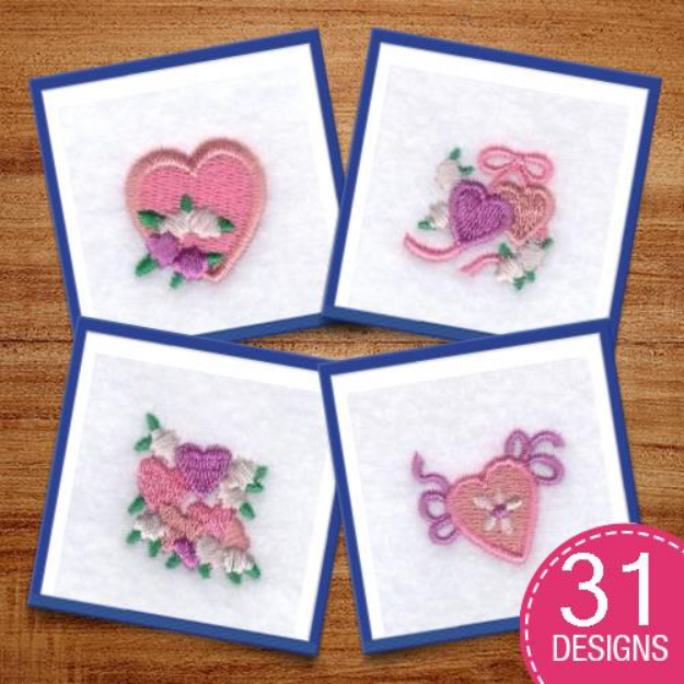 Picture of Valentine Frame Icons Embroidery Design Pack