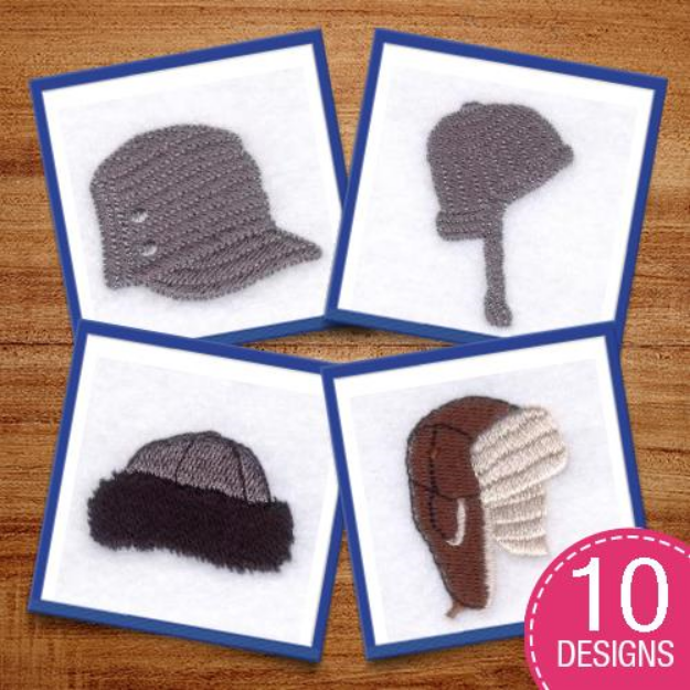 Picture of winterhats Embroidery Design Pack