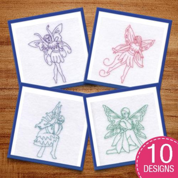 Picture of Spring Fairies Embroidery Design Pack