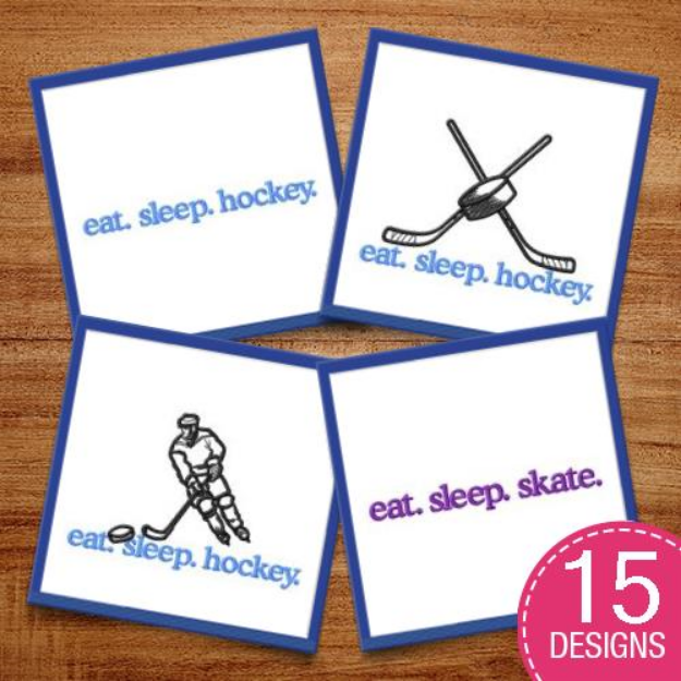 Picture of Winter Sports Embroidery Design Pack
