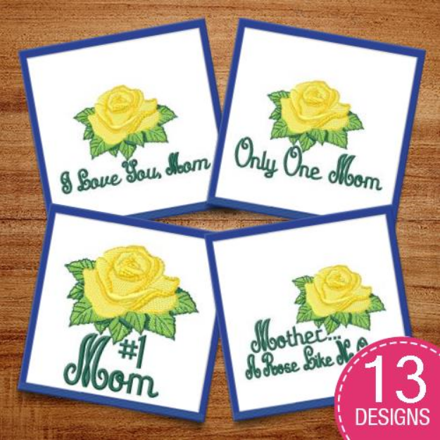 Picture of Love You Momma Embroidery Design Pack