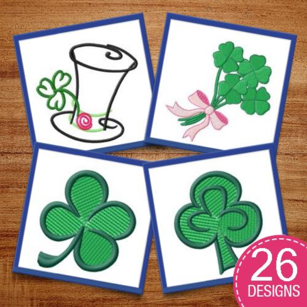 Picture of St. Patricks Embroidery Design Pack