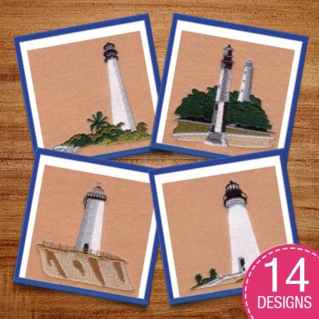 Picture of Lighthouses 2 Embroidery Design Pack