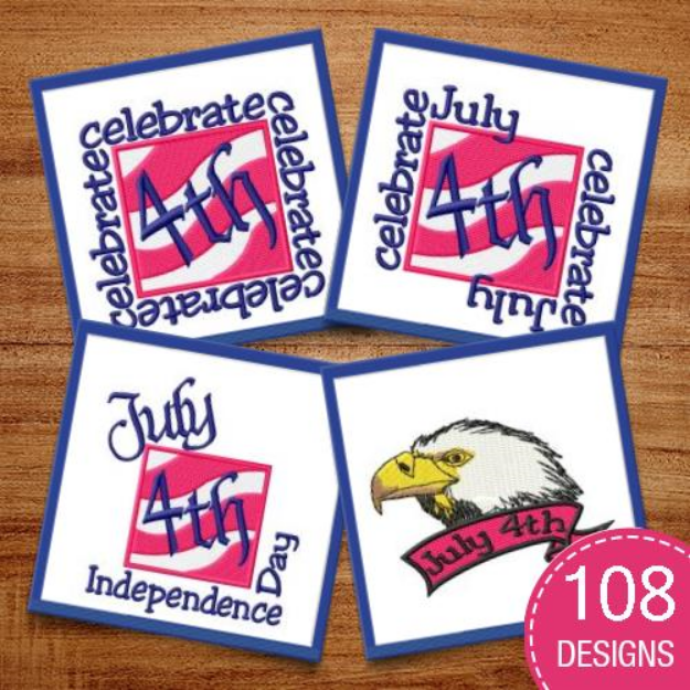 Picture of Celebrate The 4th! Embroidery Design Pack
