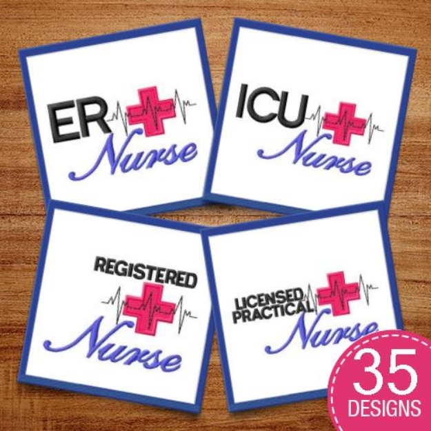 Picture of Nursing Specialties Embroidery Design Pack