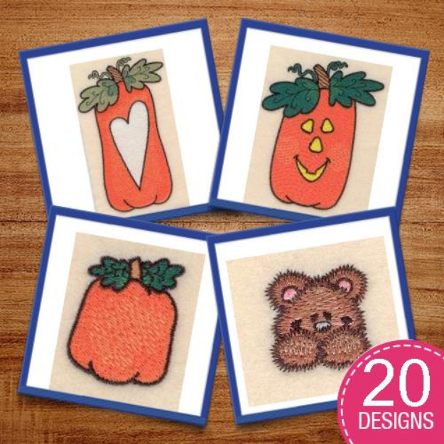 Picture of Pick of the Patch Pumpkin Mini Pack Embroidery Design Pack