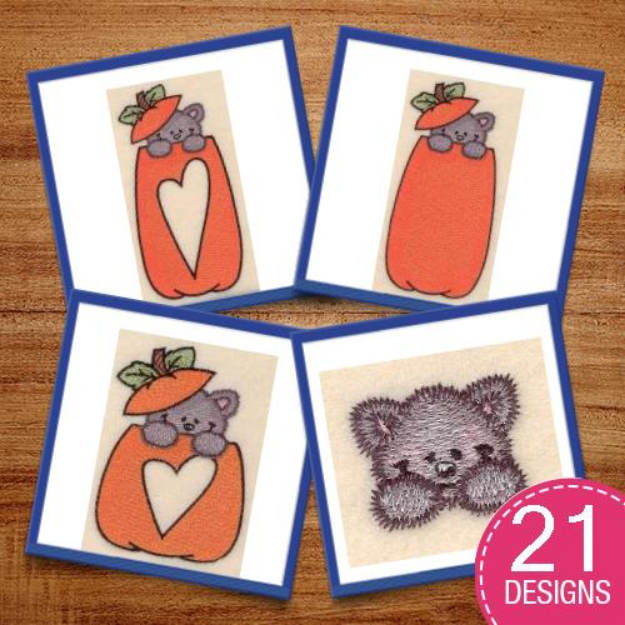 Picture of Purrfect Pumpkin Mini Pack Embroidery Design Pack