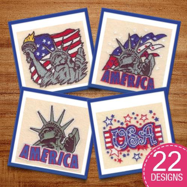 Picture of American Pride Embroidery Design Pack