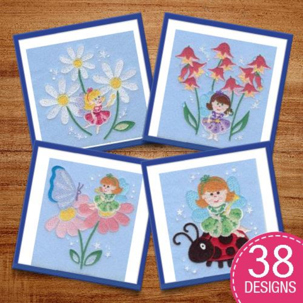 Picture of Little Fairies Embroidery Design Pack