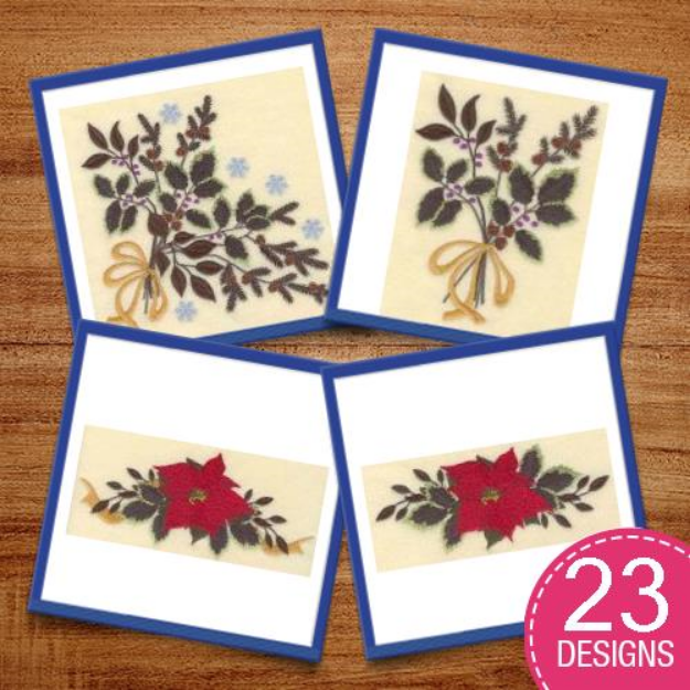 Picture of Bows and Boughs Embroidery Design Pack