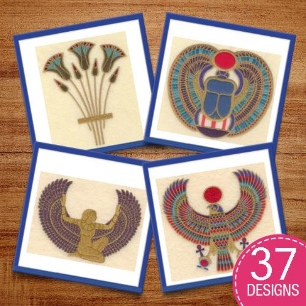 Picture of Elegant Egyptian Embellishments Embroidery Design Pack