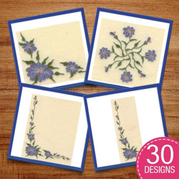 Picture of Forget me not Embroidery Design Pack