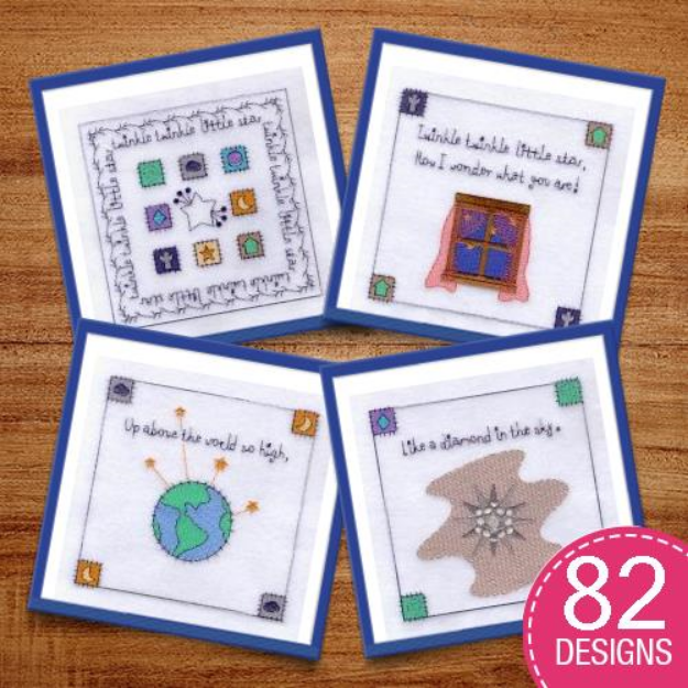 Picture of Story Books Embroidery Design Pack