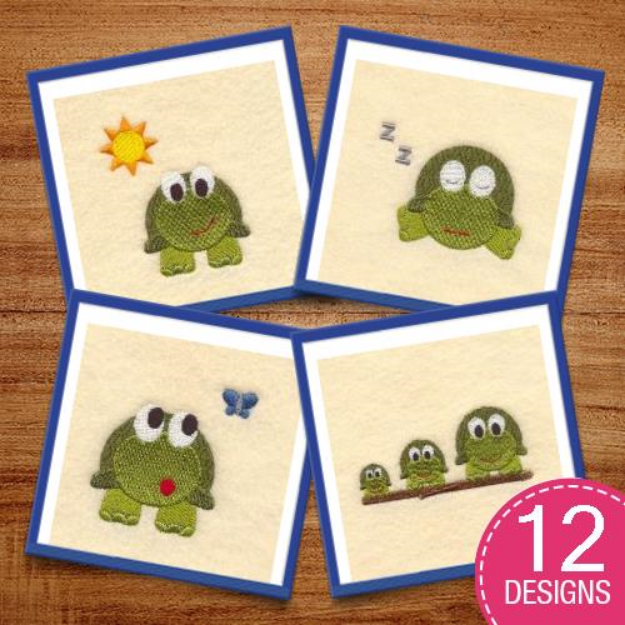 Picture of Adorable Turtles Design Pack Embroidery Design Pack