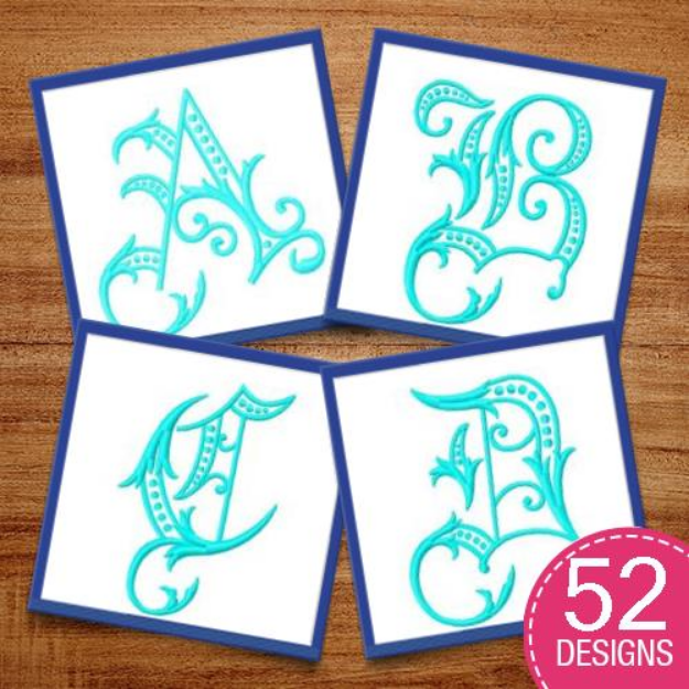 Picture of Monograms 28 Embroidery Design Pack