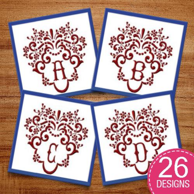 Picture of MONOGRAMS 34 Embroidery Design Pack