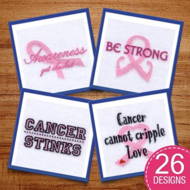 Picture of Cancer Awareness Design Pack Embroidery Design Pack
